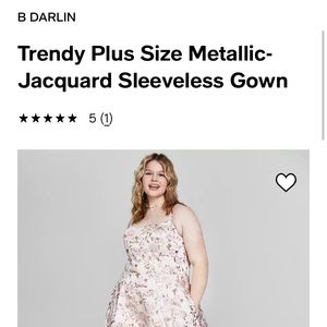 Metallic Jacquard Sleeveless Gown